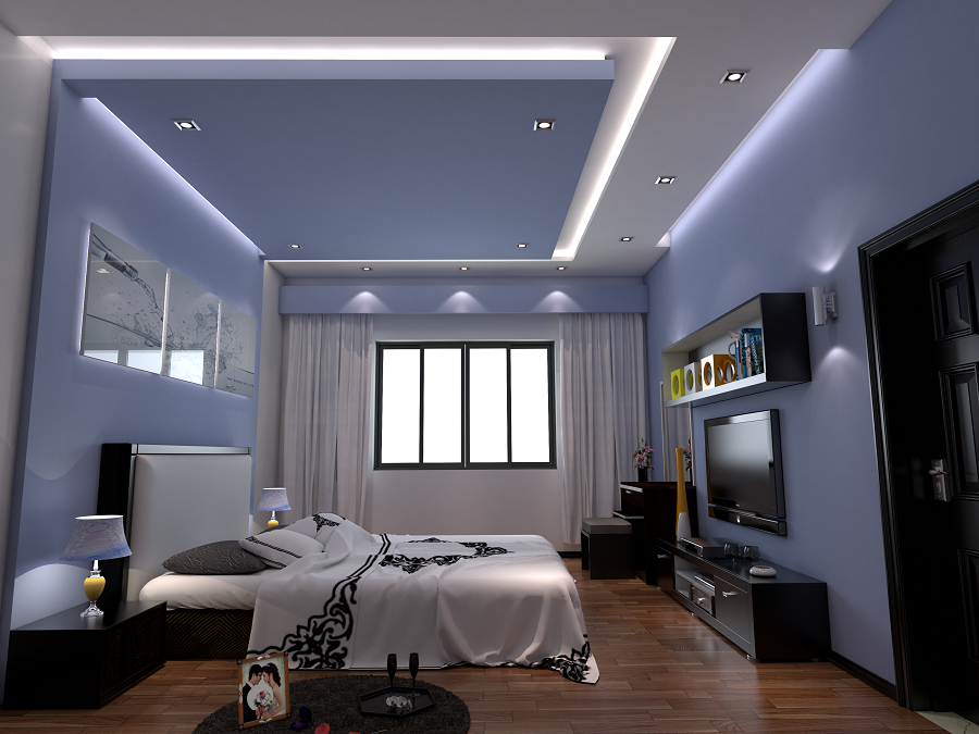 Mầu trần thạch cao giật cấp phòng ngủ đẹp 2