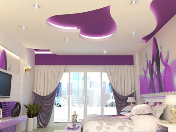 mẫu trần thạch cao giật cấp phòng ngủ đẹp 5