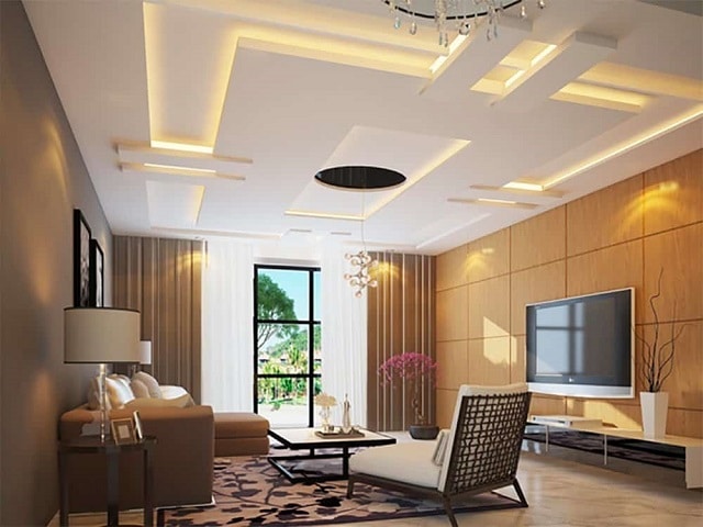 Mẫu trần thạch cao hình chữ nhật đẹp hoàn hảo cho không gian của bạn