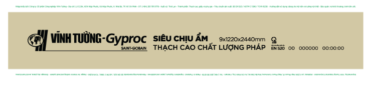 Tấm thạch cao được sản xuất tại Thái Lan