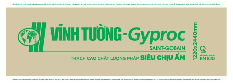 Tấm thạch cao do miền Bắc sản xuất